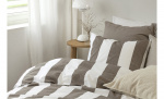 Byt till bild nr 2 (STRIPE Bddset Enkel Brun)