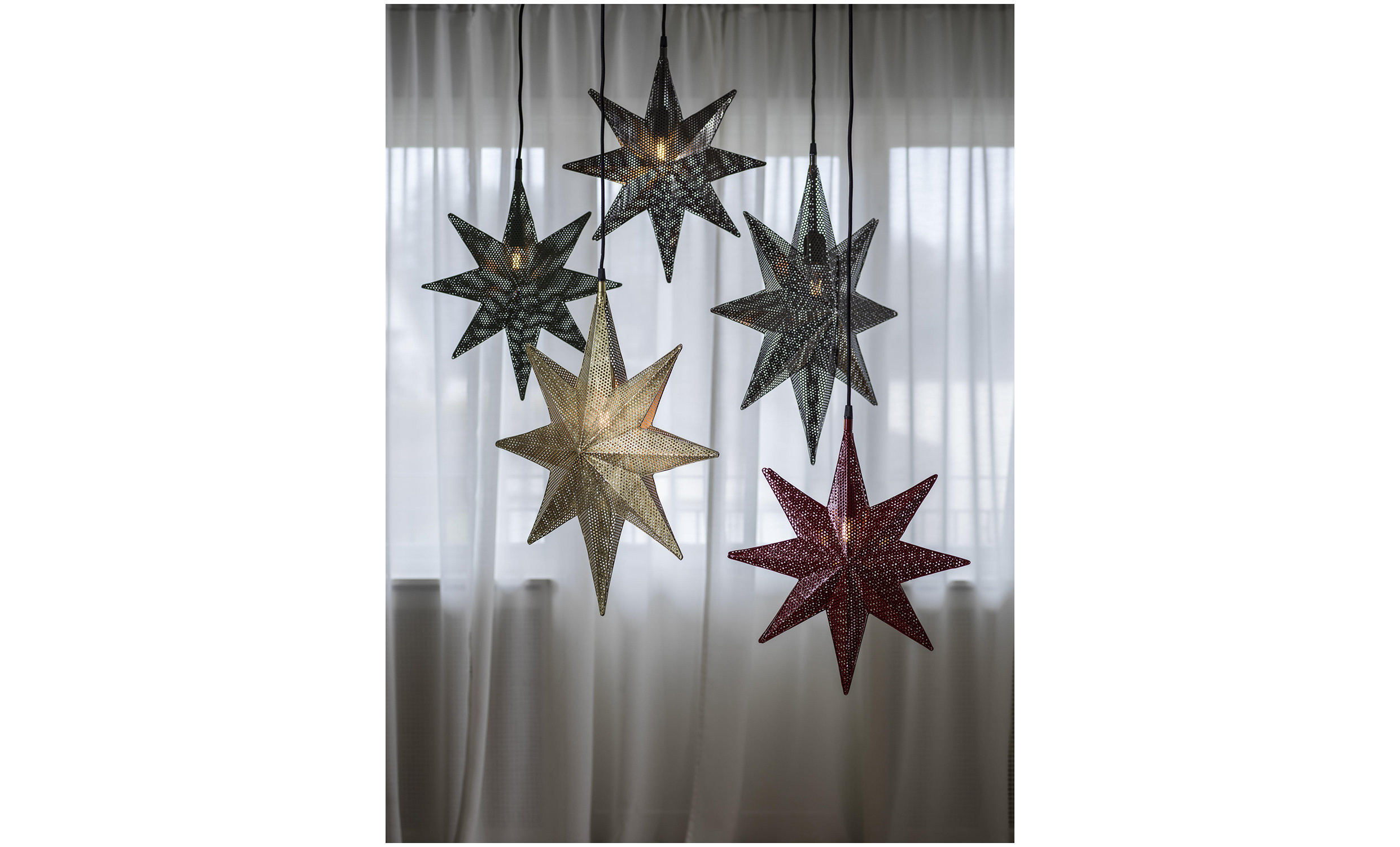 CAPELLA Stjrna Svart Nickel 50 cm