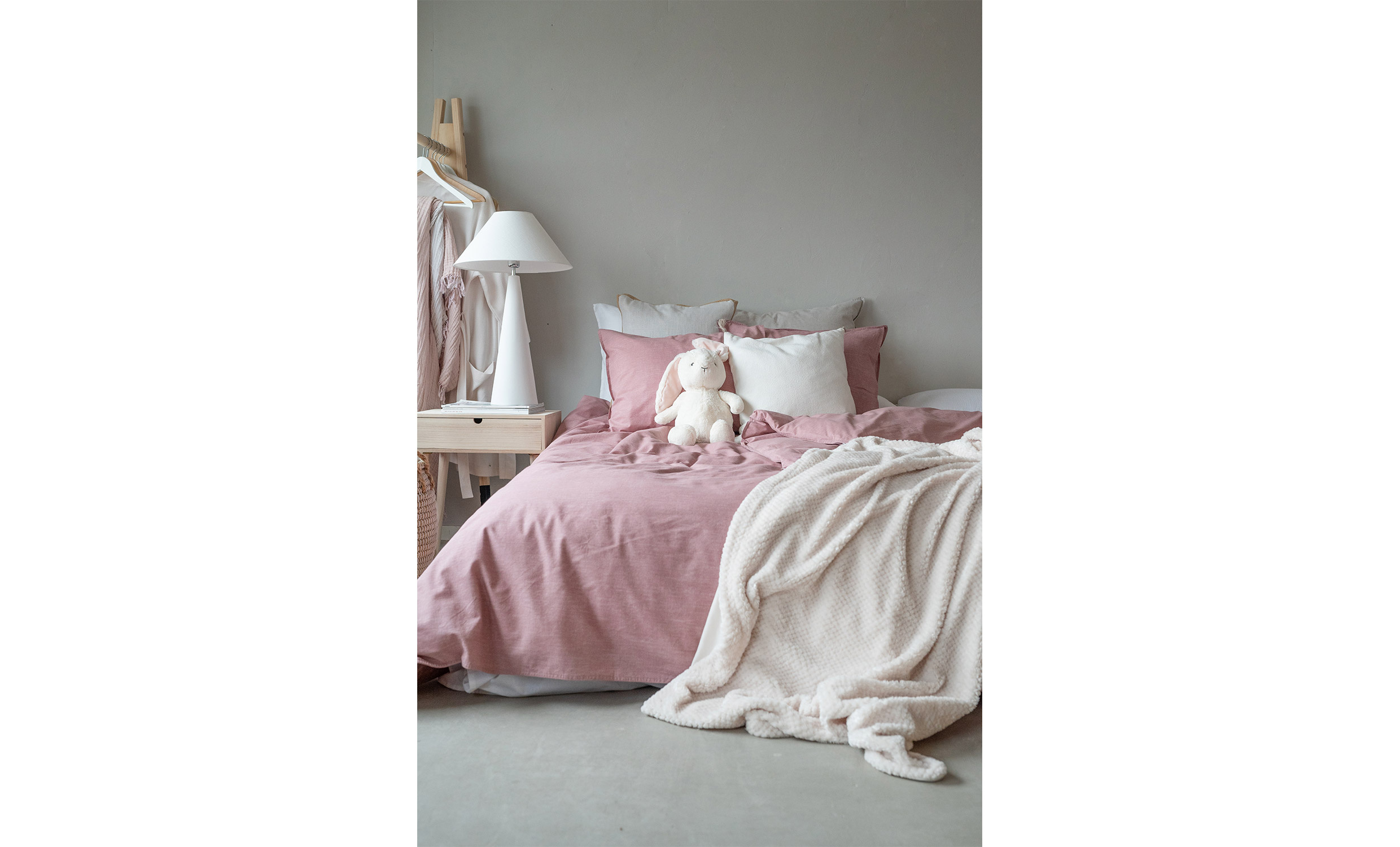 WASHED Bddset Rosa