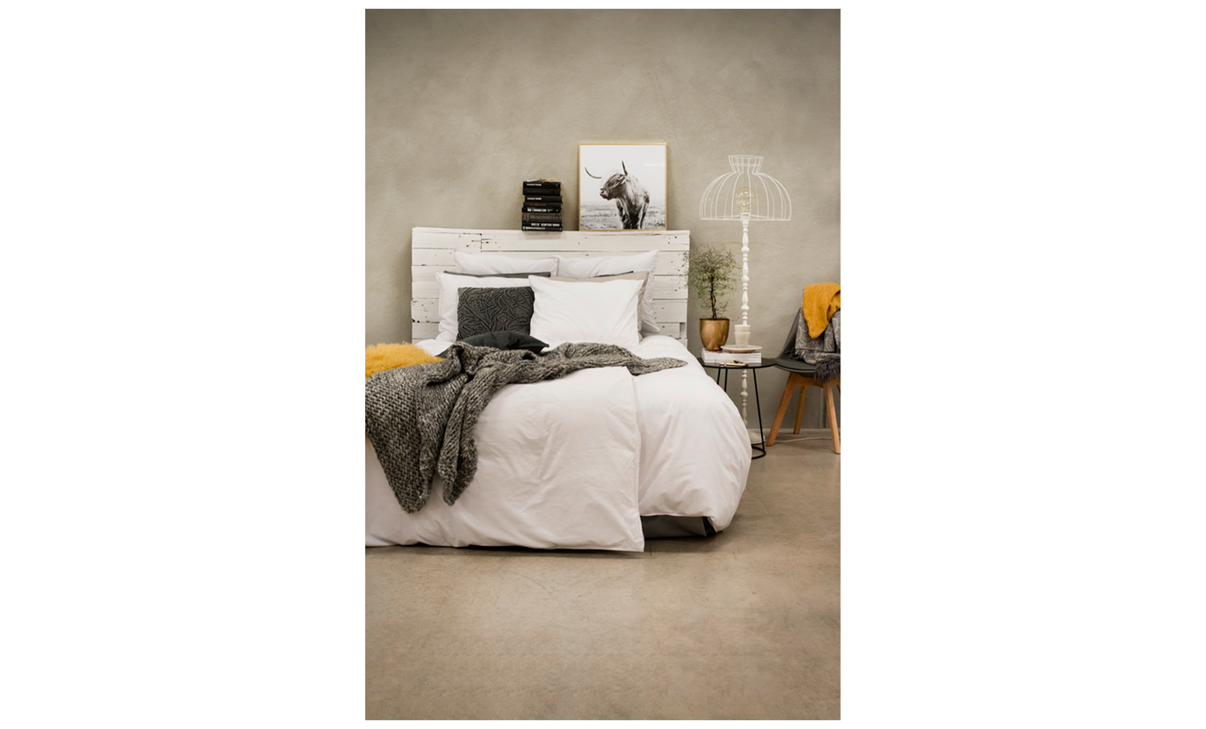 WASHED Bddset Kingsize Vit