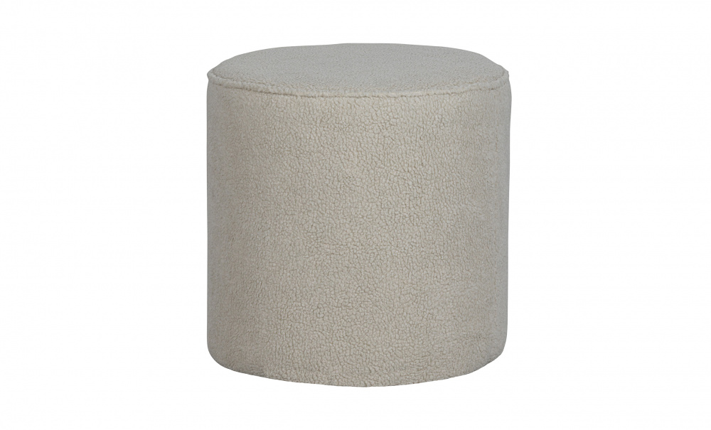 SARA Puff Teddy 46cm Offwhite i gruppen Vardagsrum / Ftljer / Sittpuffar hos SoffaDirekt.se (350409-T)