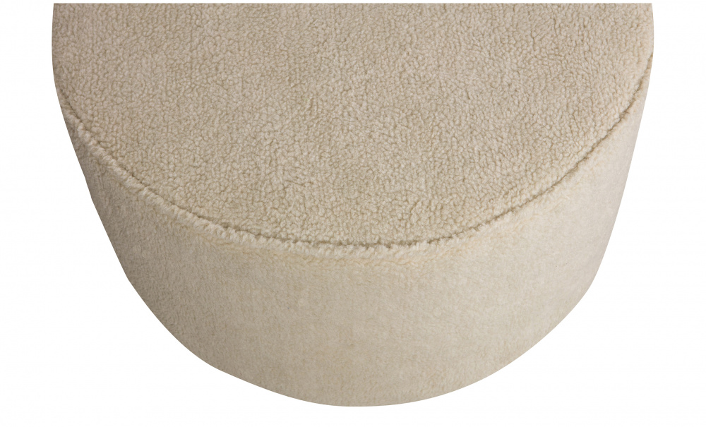 SARA Puff Teddy 60cm Offwhite i gruppen Vardagsrum / Ftljer / Sittpuffar hos SoffaDirekt.se (350410-T)