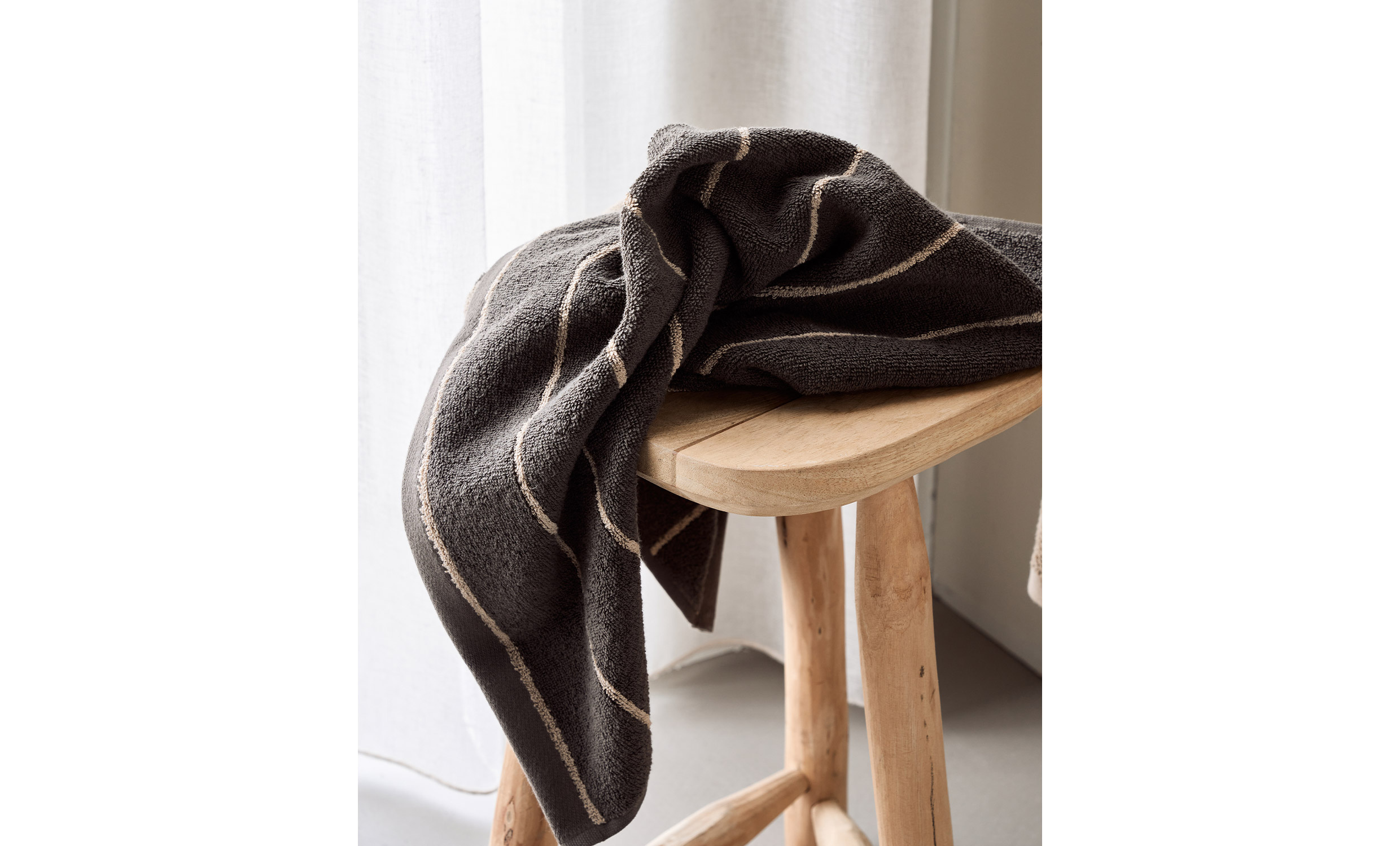STRIPE Handduk 50x100 2-pack Army