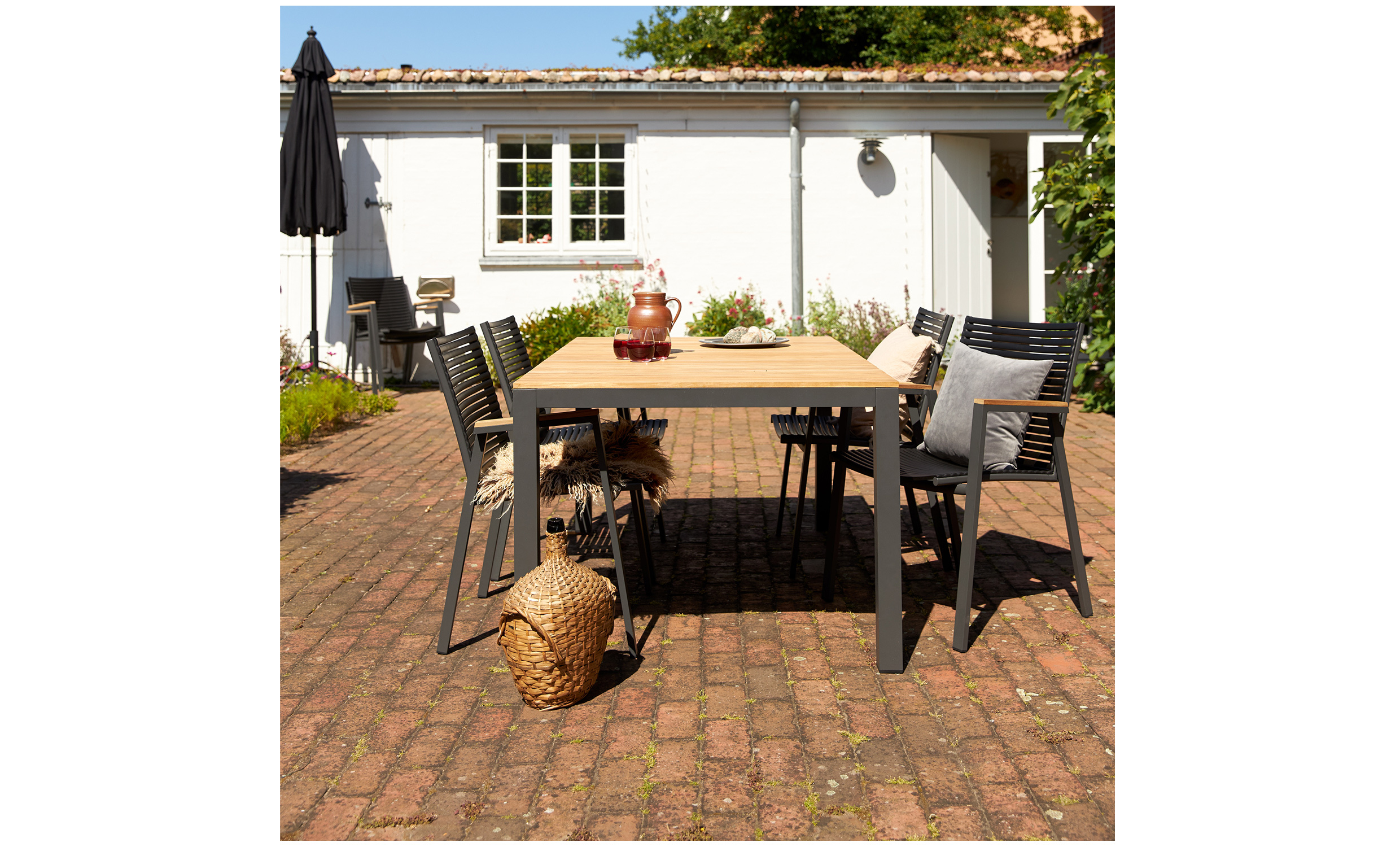 MOOD Extreme Stol antracit/teak