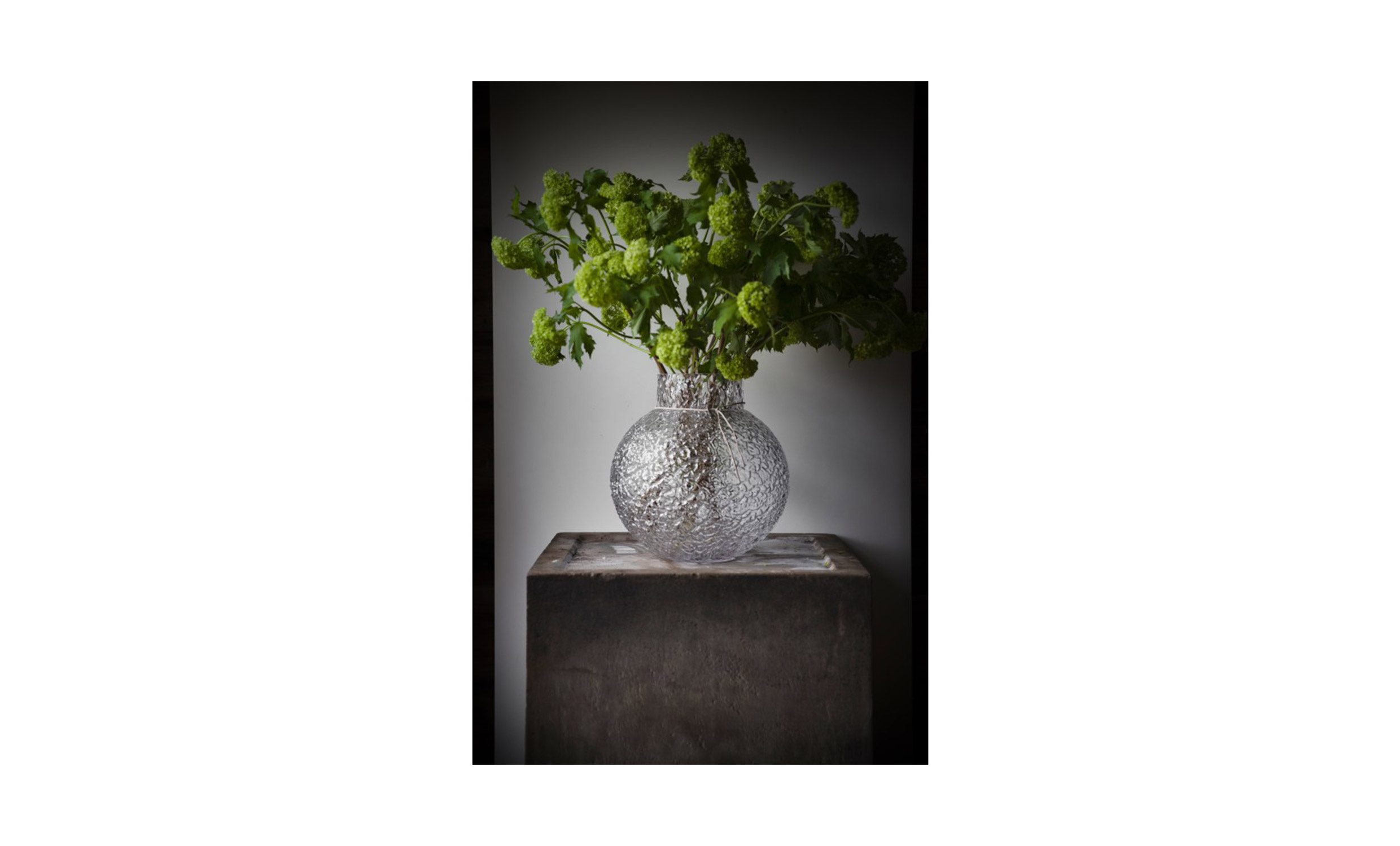 GLASVAS Mnstrad Struktur 30cm Klar