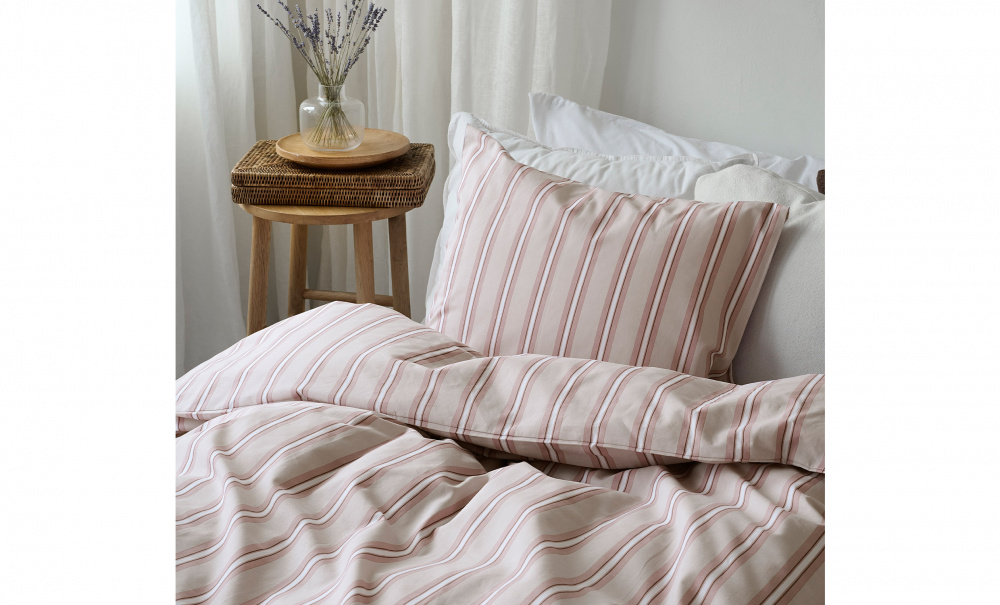 SONNY Bddset Randig Rosa i gruppen Sovrum / Sovrumstextil / Sngklder hos SoffaDirekt.se (3646103)