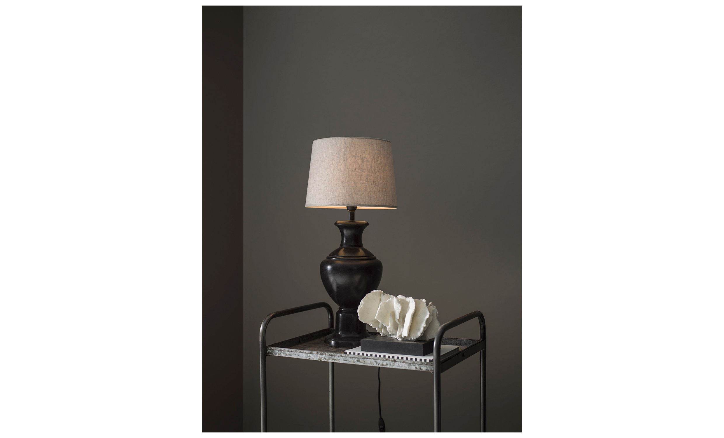 ALMA Lampfot 48 cm Blackbrown