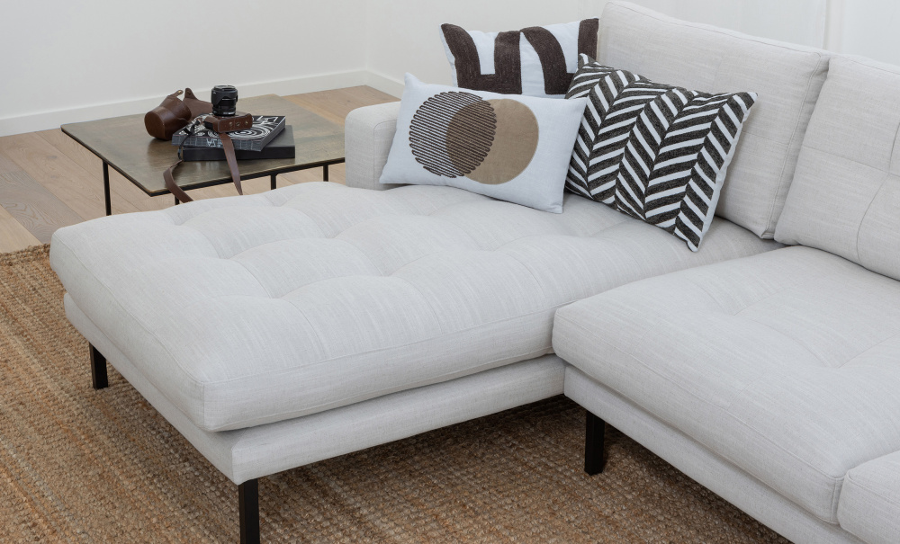 RIVER Divansoffa Vnster Beige i gruppen Vardagsrum / Soffor / Divansoffor hos SoffaDirekt.se (373407-N)