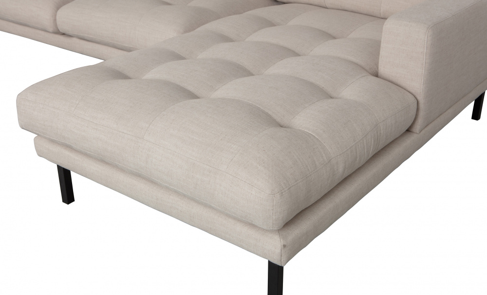RIVER Divansoffa Hger Beige i gruppen Vardagsrum / Soffor / Divansoffor hos SoffaDirekt.se (373408-N)