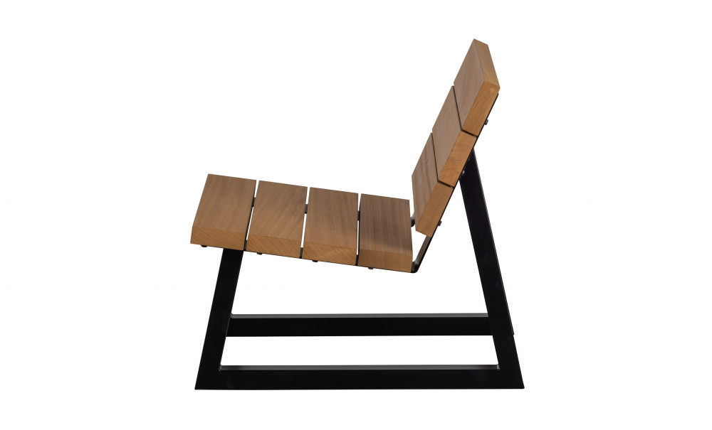BANCO Utomhus Loungestol natur/svart i gruppen Utembler / Sittmbler / Loungembler hos SoffaDirekt.se (373475-N)