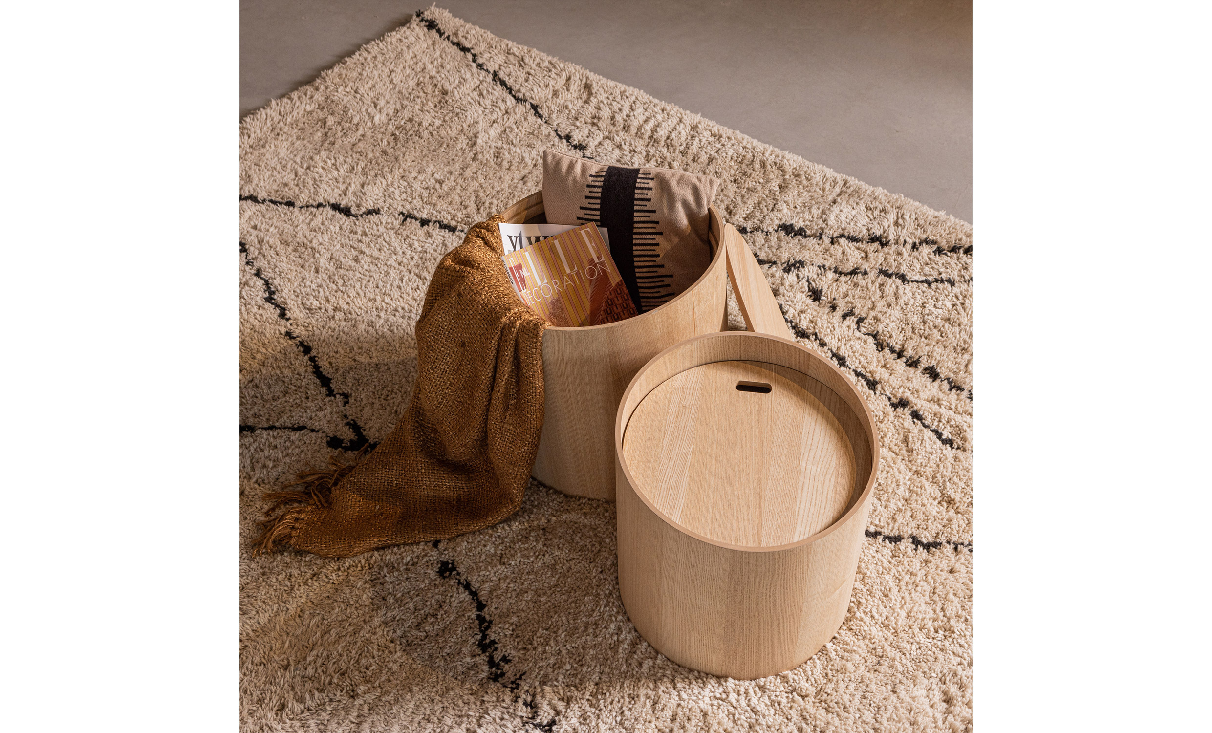 VESPER Sidobord 2-set Natur