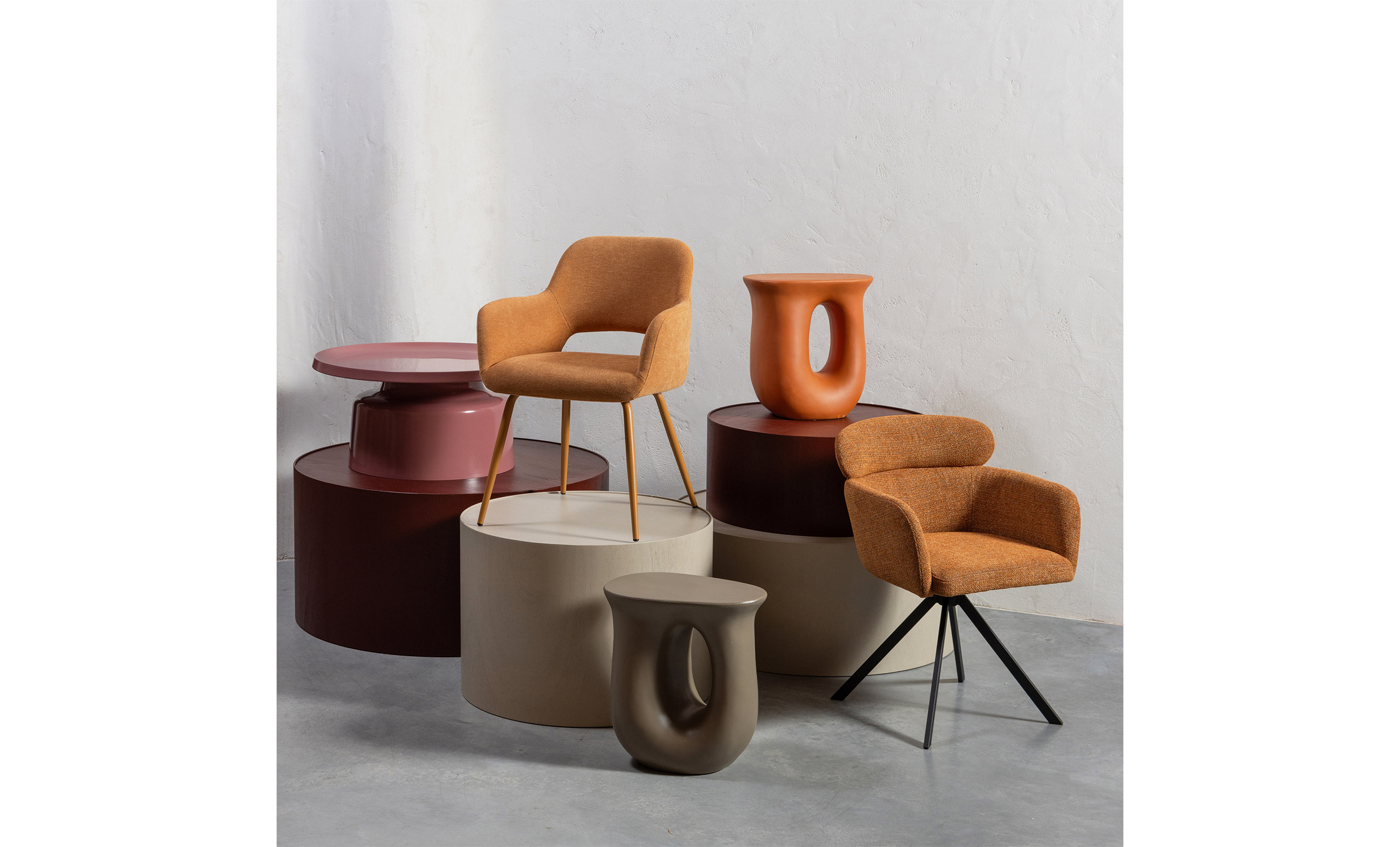 FENNE Snurrstol Orange