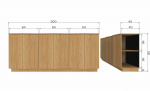 Byt till bild nr 6 (ZUMA Sideboard Ek)