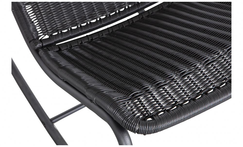 TOM Gungstol Konstrotting Svart i gruppen Matplats / Sittmbler / Stolar hos SoffaDirekt.se (377259-Z)
