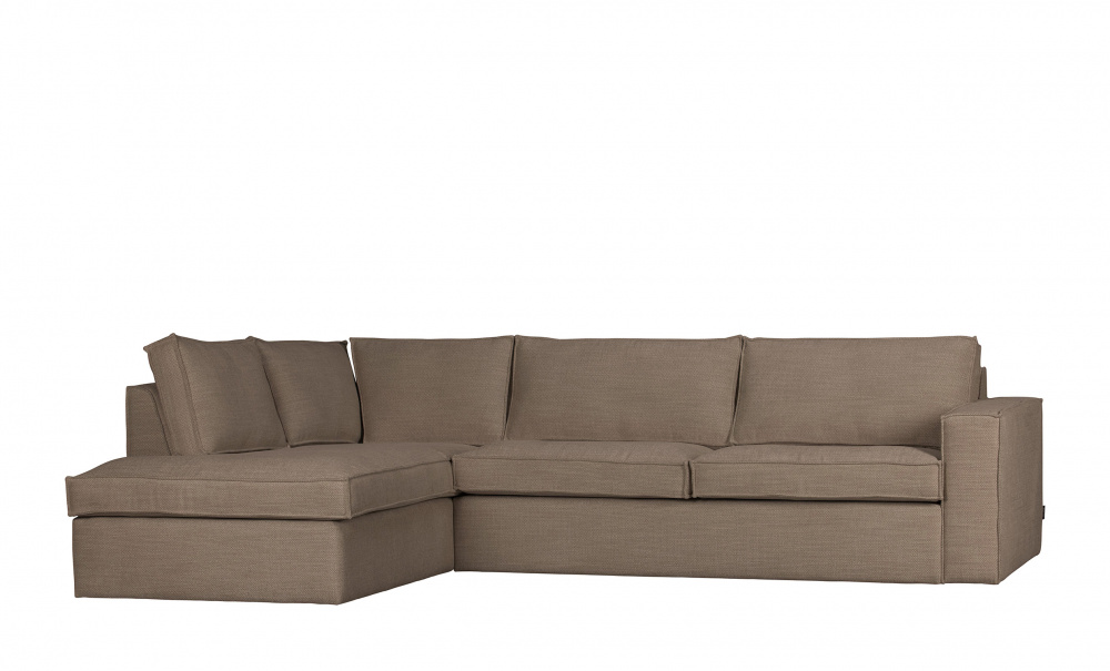 FREDDIE Divansoffa Vnster Brun i gruppen Vardagsrum / Soffor / Divansoffor hos SoffaDirekt.se (377318-L)
