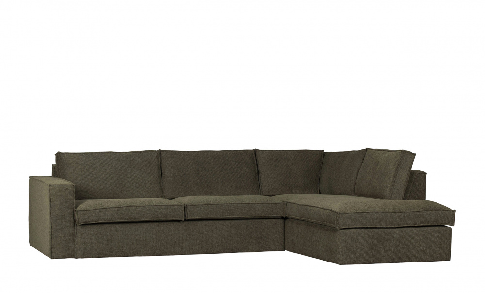 FREDDIE Divansoffa Hger Grn i gruppen Vardagsrum / Soffor / Divansoffor hos SoffaDirekt.se (377319-G)