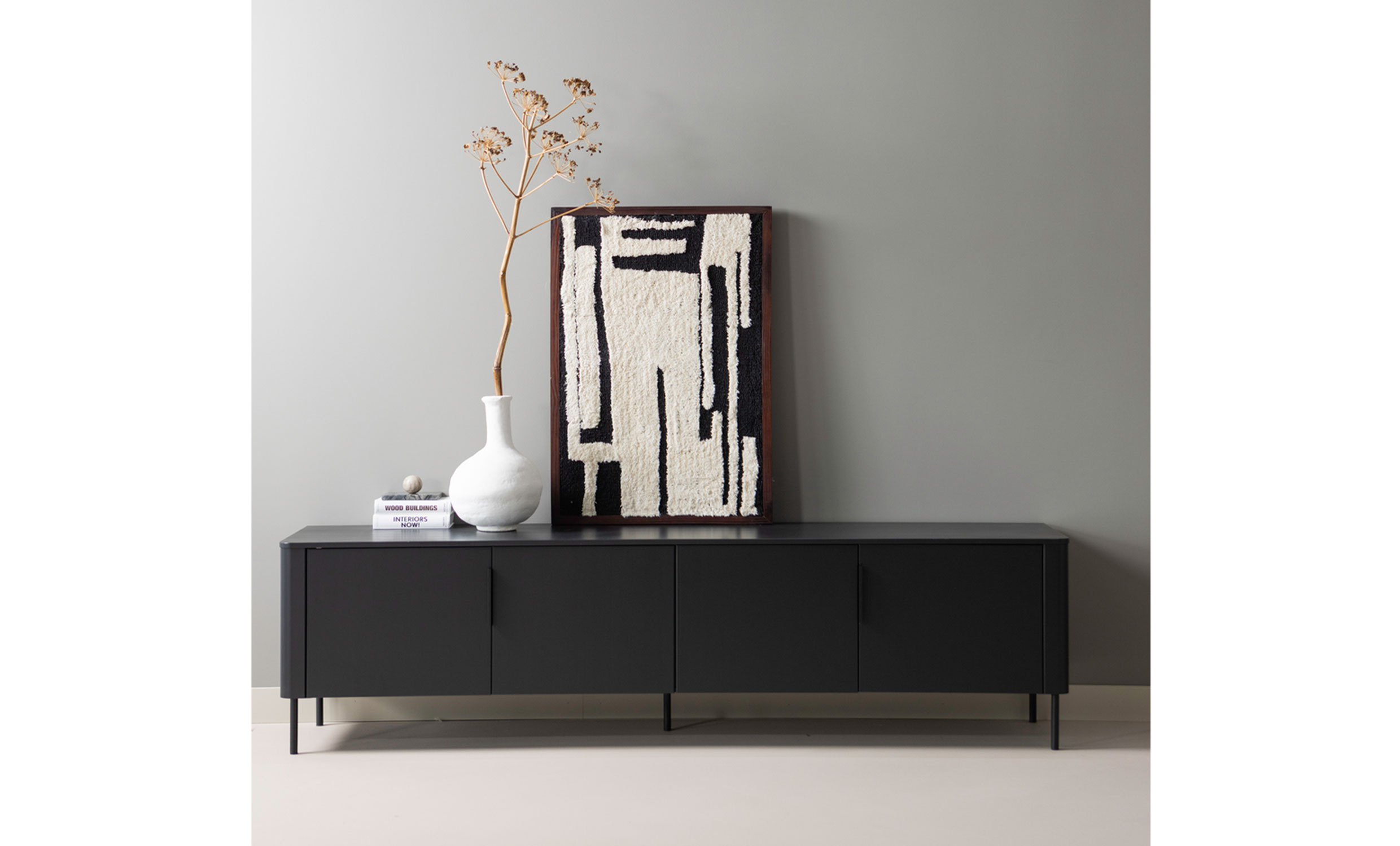 GUNNAR TV-B�nk 200 Svart