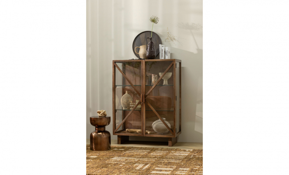 Bild nr 2 (KELLA Vitrinsk�p Mangotr� Brun)