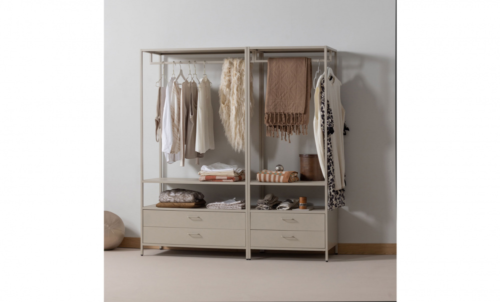 Bild nr 2 (FERRIS �ppen Garderob 100cm Sand)