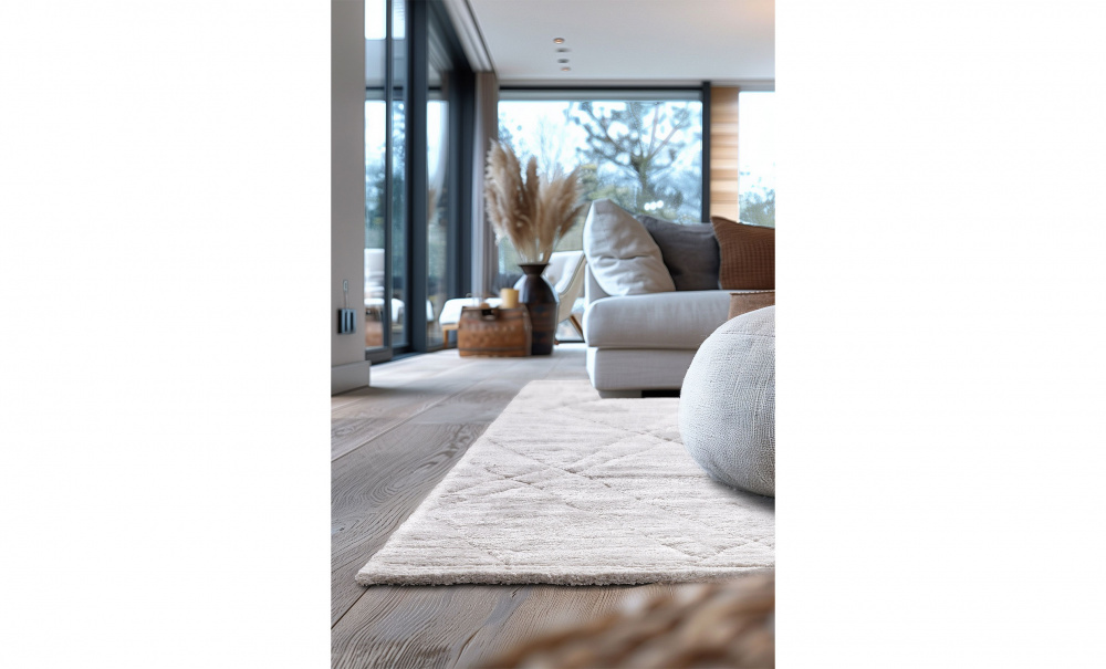 LIVIA Ryamatta 200x290 Offwhite i gruppen Mattor & Textil / Mattor / Ryamattor hos SoffaDirekt.se (383-115)