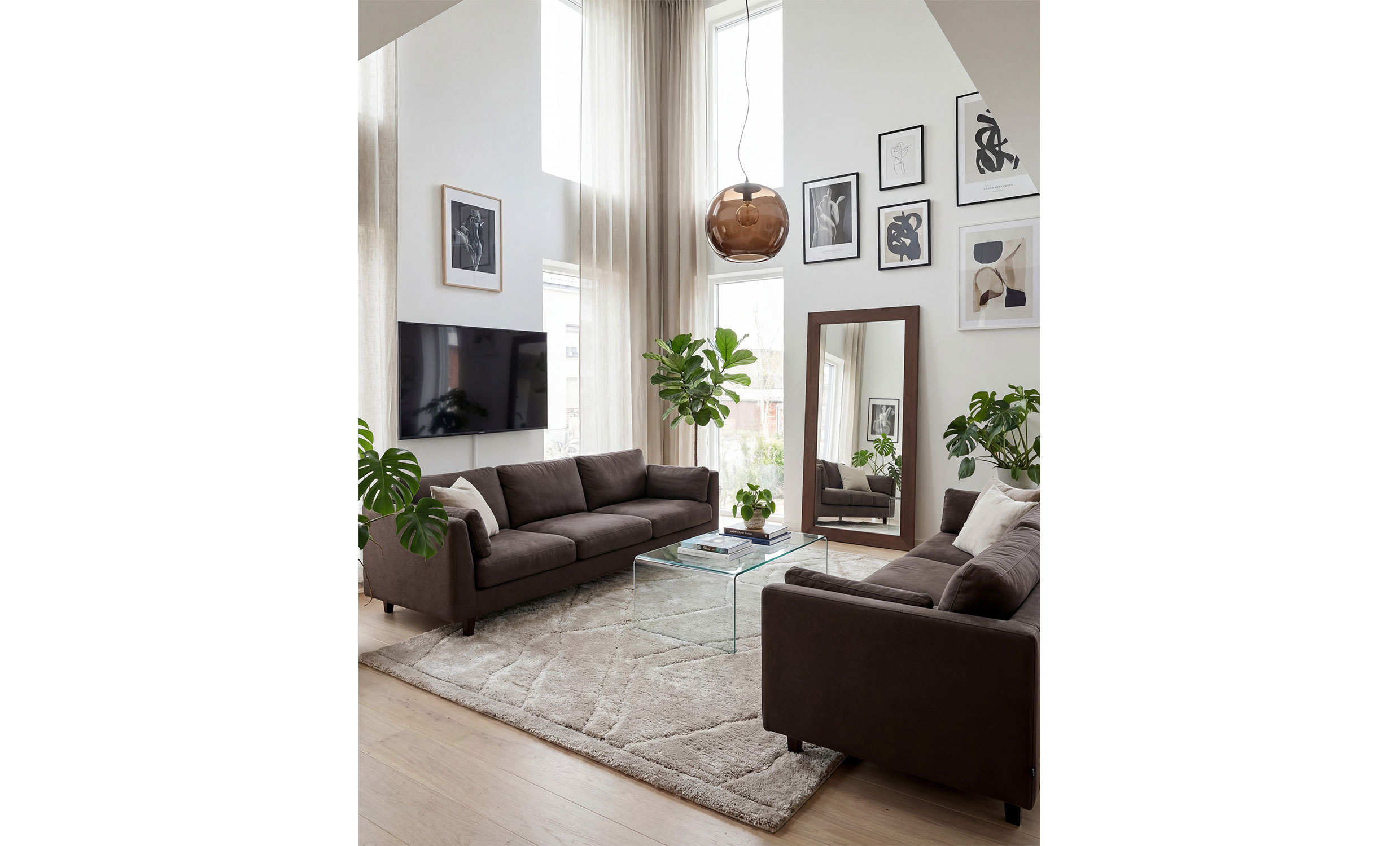 LIVIA Ryamatta 200x290 Beige