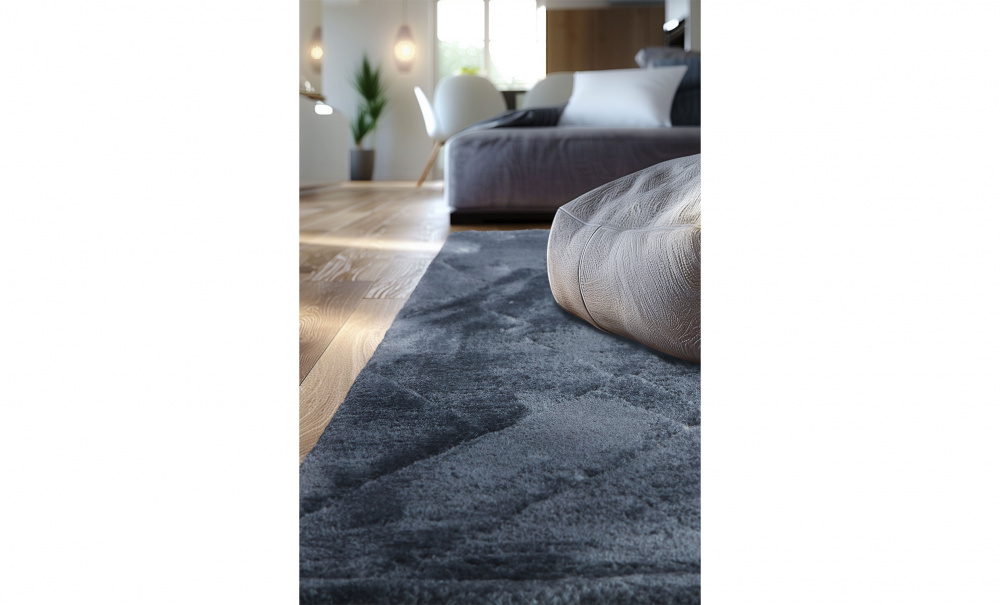 LIVIA Ryamatta 200x290 Denimbl i gruppen Mattor & Textil / Mattor / Ryamattor hos SoffaDirekt.se (383-350)