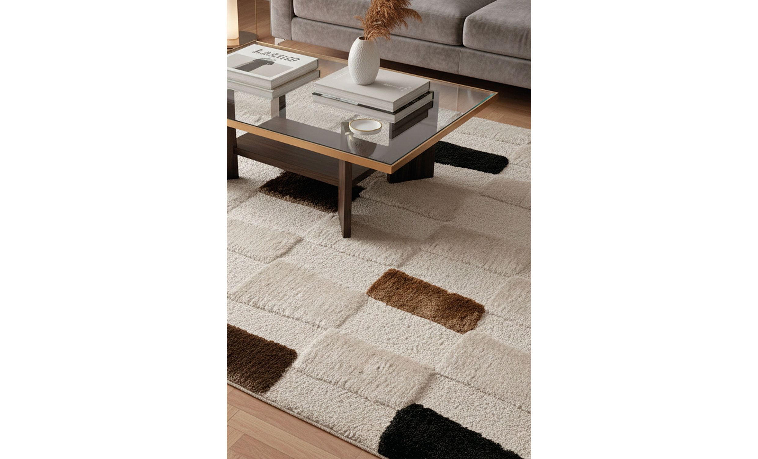 BOSSE Ryamatta 200x290 Vit