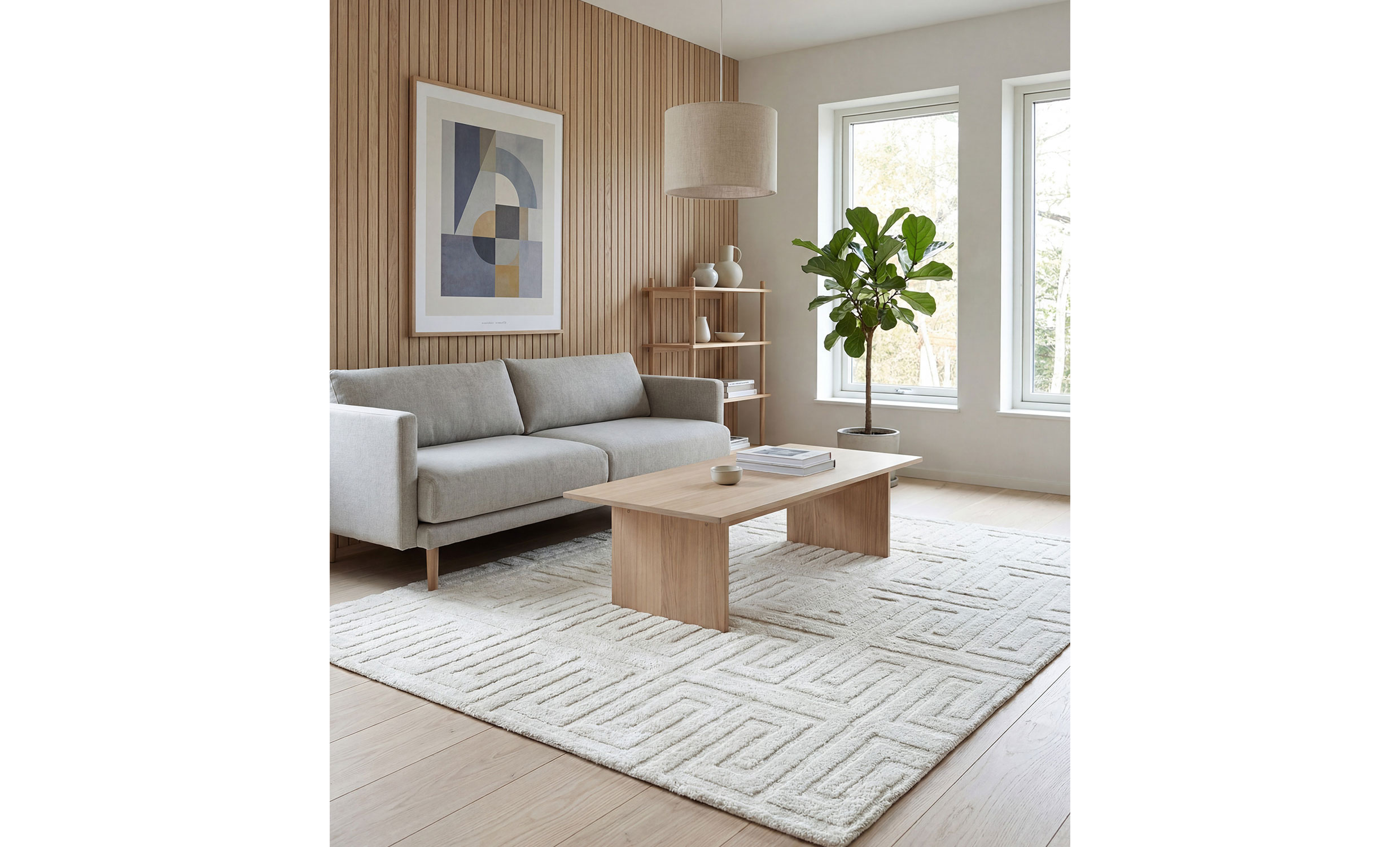 PONTUS Matta 200x290 Offwhite