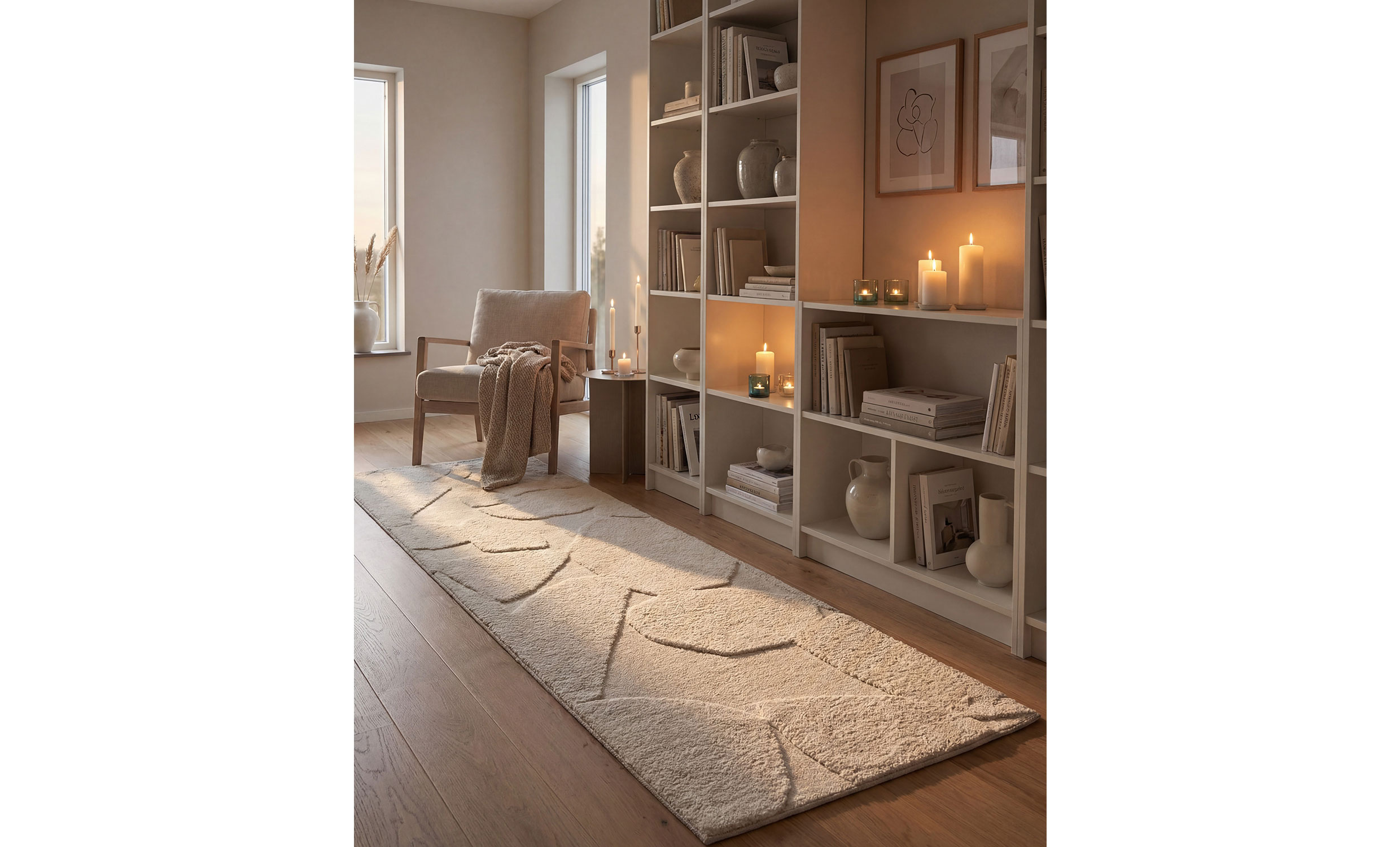 OLIWIA Matta 80x180 Offwhite