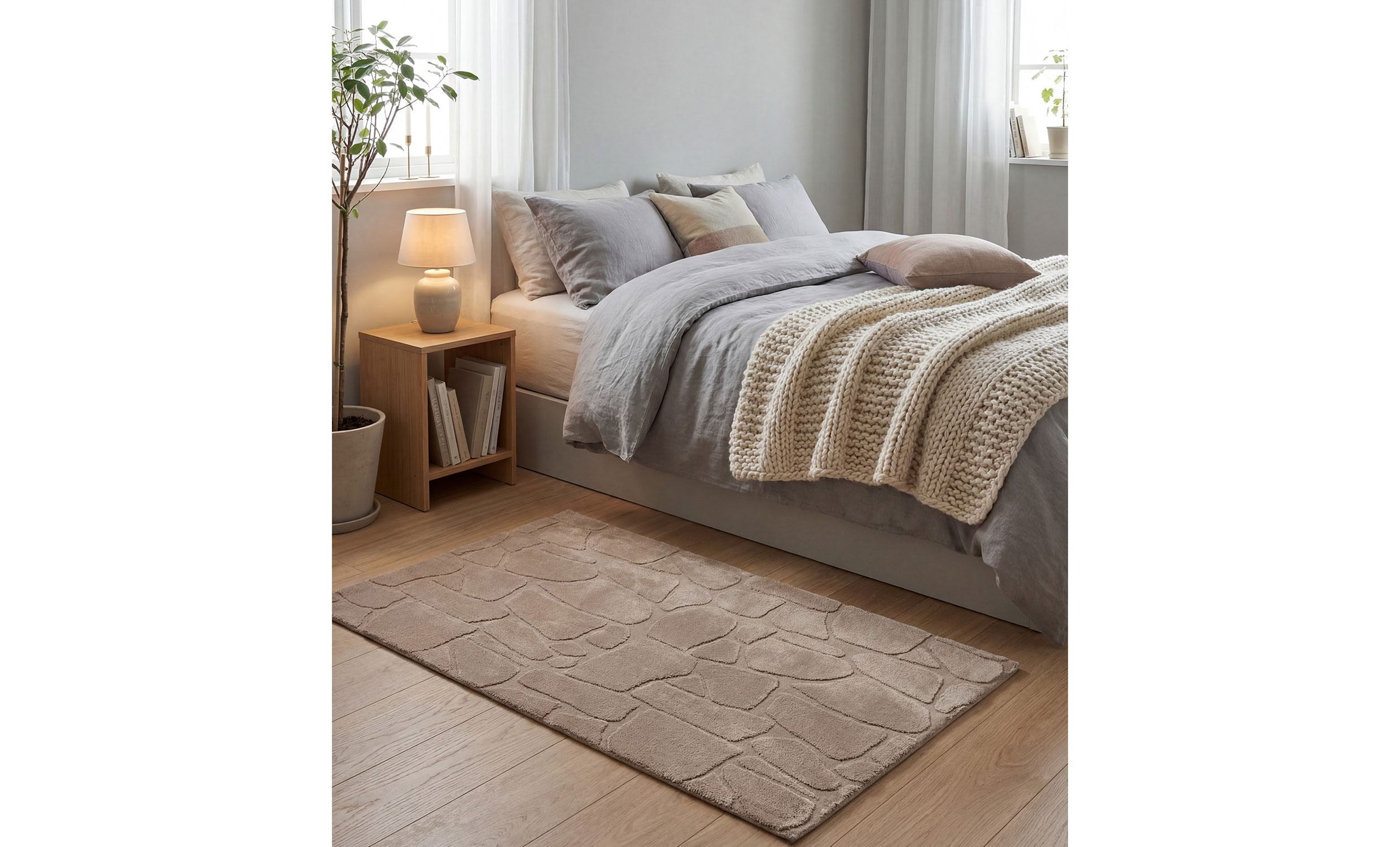 OLIWIA Matta 80x135 Taupe