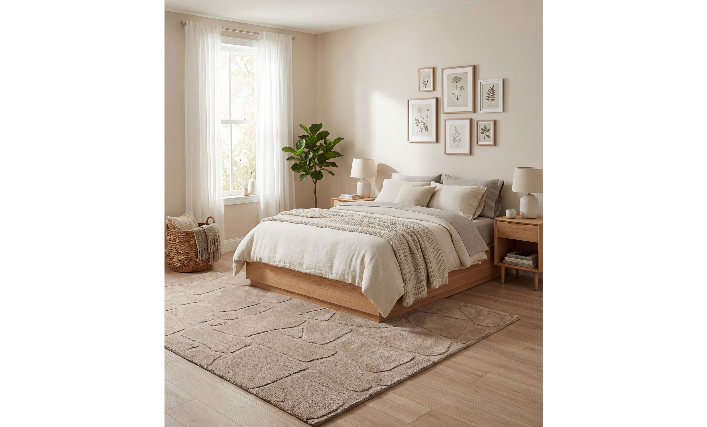OLIWIA Matta 160x230 Taupe
