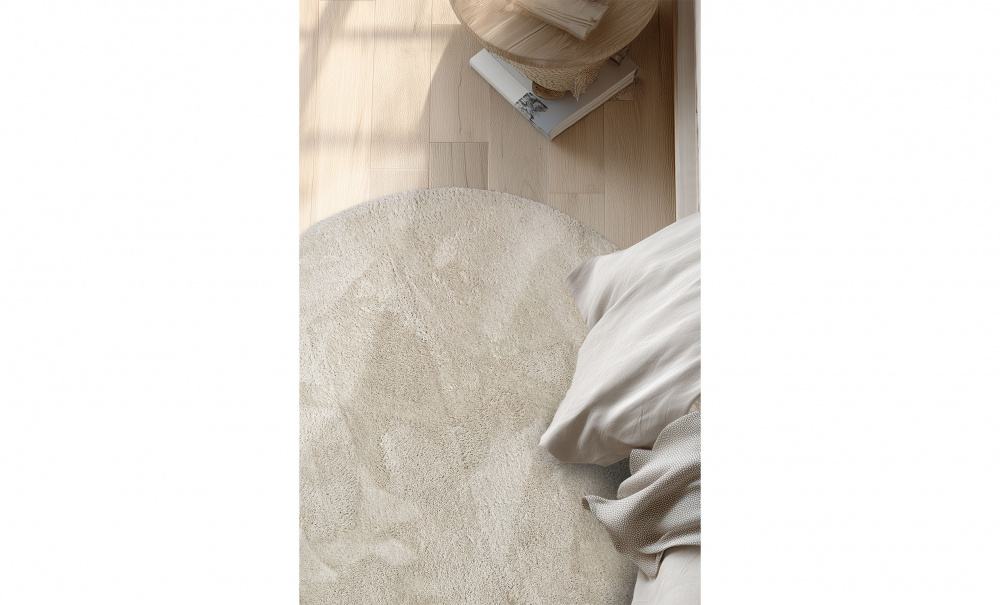 BIBBI Ryamatta 120 Vit i gruppen Mattor & Textil / Mattor / Ryamattor hos SoffaDirekt.se (3883-07)
