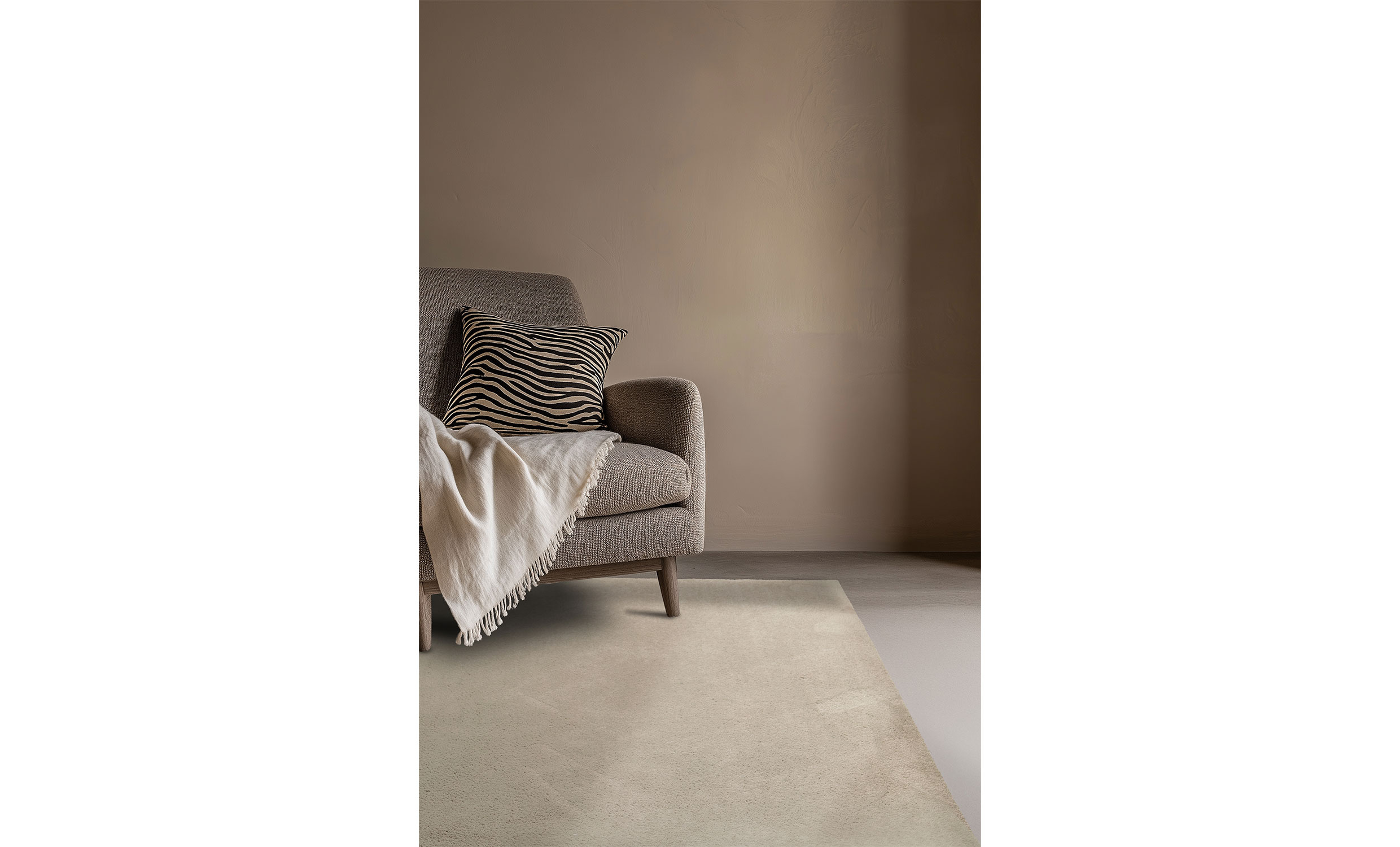 BIBBI Ryamatta 80x130 Beige