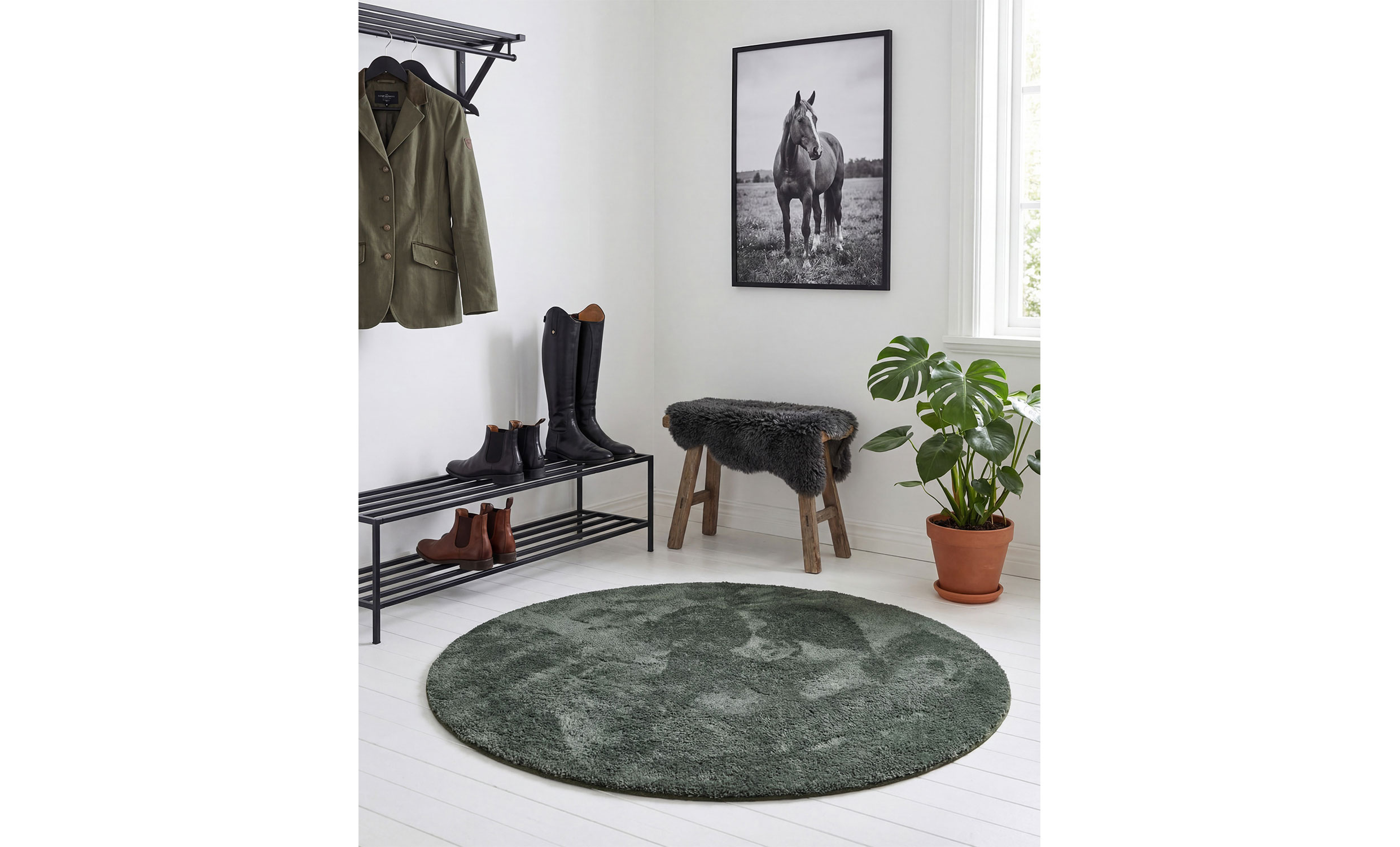 BIBBI Ryamatta 120 Mörkgrön