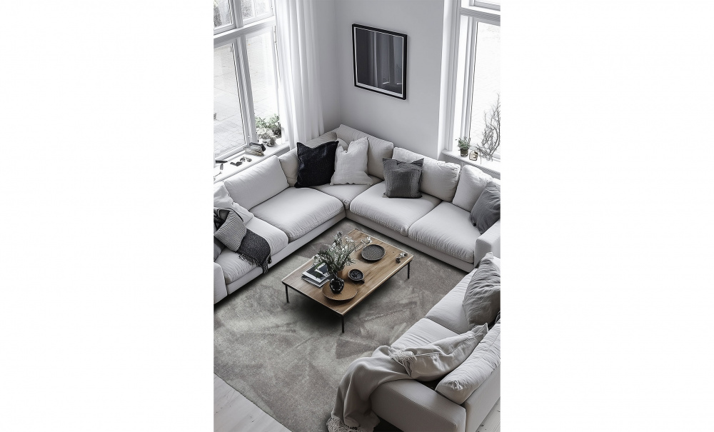 Bild nr 3 (BIBBI Ryamatta 240x340 Ljusgrå)