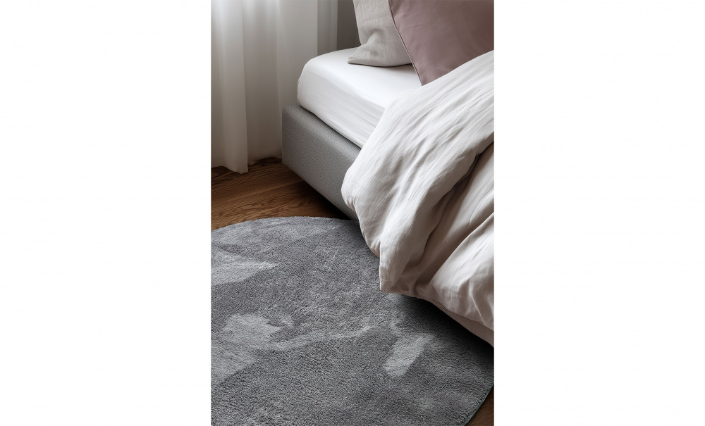 BIBBI Ryamatta 240 Ljusgr i gruppen Mattor & Textil / Mattor / Ryamattor hos SoffaDirekt.se (3883-69)