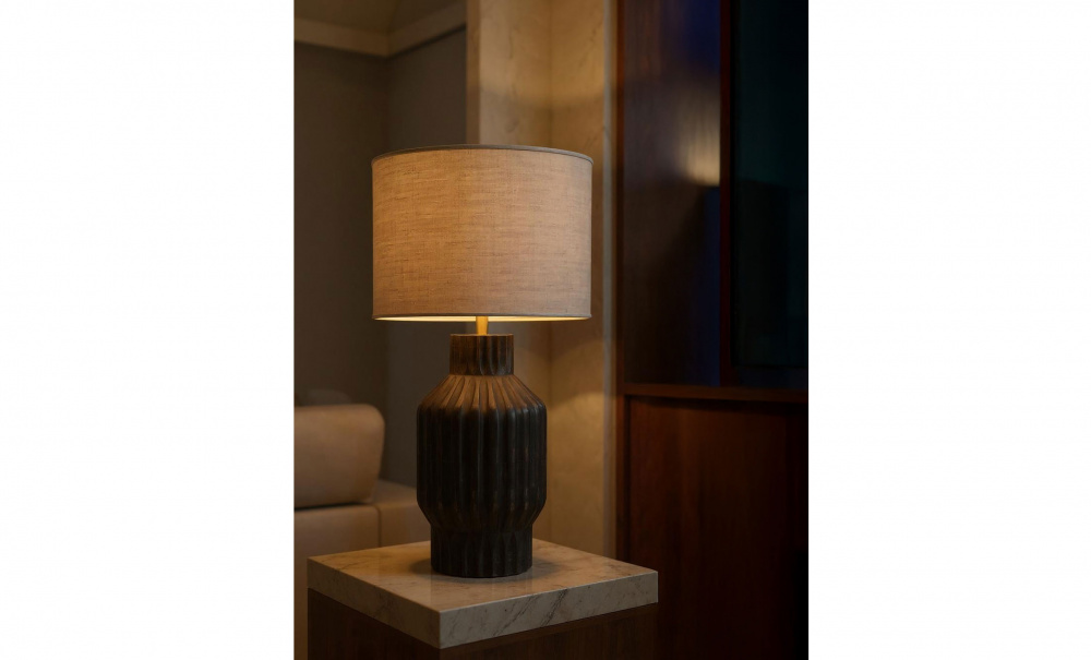 Bild nr 2 (TURI Bordslampa 64cm Mörkbrun)
