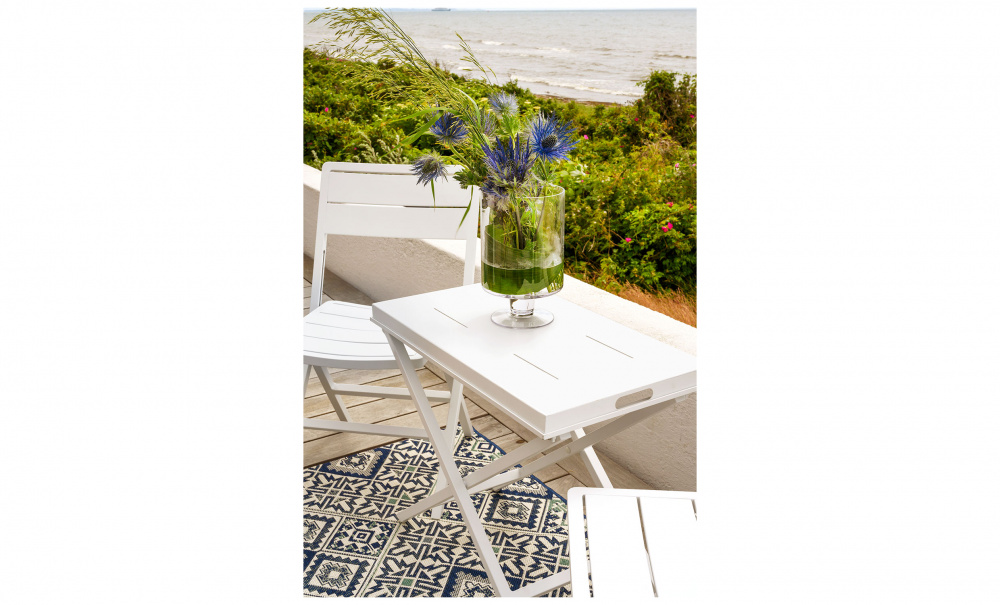 VERO Brickbord 70x40 Vit i gruppen Utembler / Trdgrdsstolar / Stolar hos SoffaDirekt.se (4017-05)