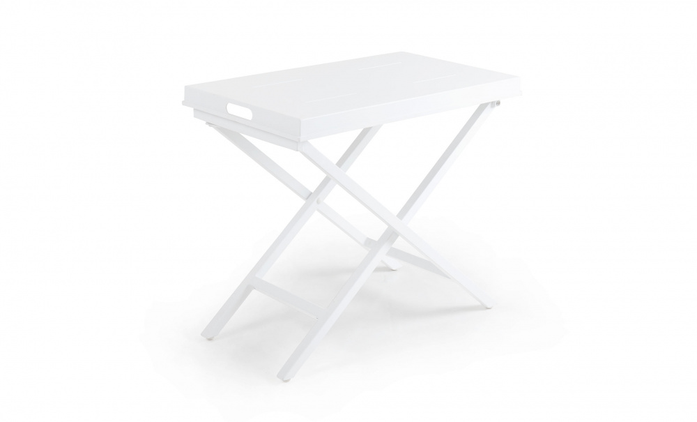 VERO Brickbord 70x40 Vit i gruppen Utembler / Trdgrdsstolar / Stolar hos SoffaDirekt.se (4017-05)
