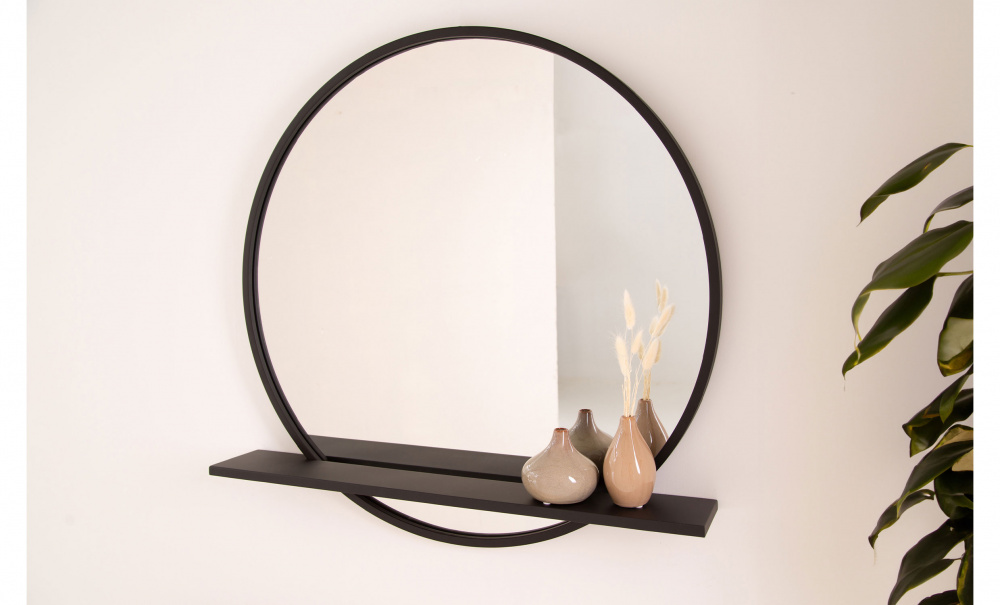 Bild nr 2 (LISELLE Spegel 80x80 Svart)
