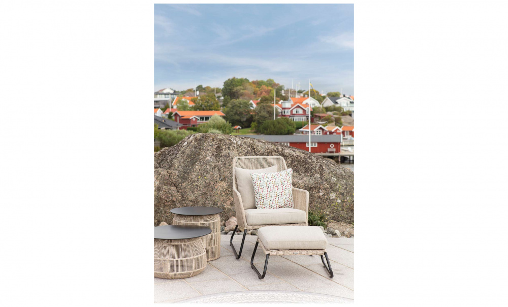 MIDWAY Fotpall Beige i gruppen Utembler / Trdgrdsstolar hos SoffaDirekt.se (4037-8-21-02)