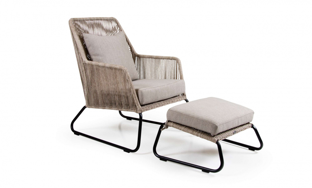 MIDWAY Fotpall Beige i gruppen Utembler / Trdgrdsstolar hos SoffaDirekt.se (4037-8-21-02)