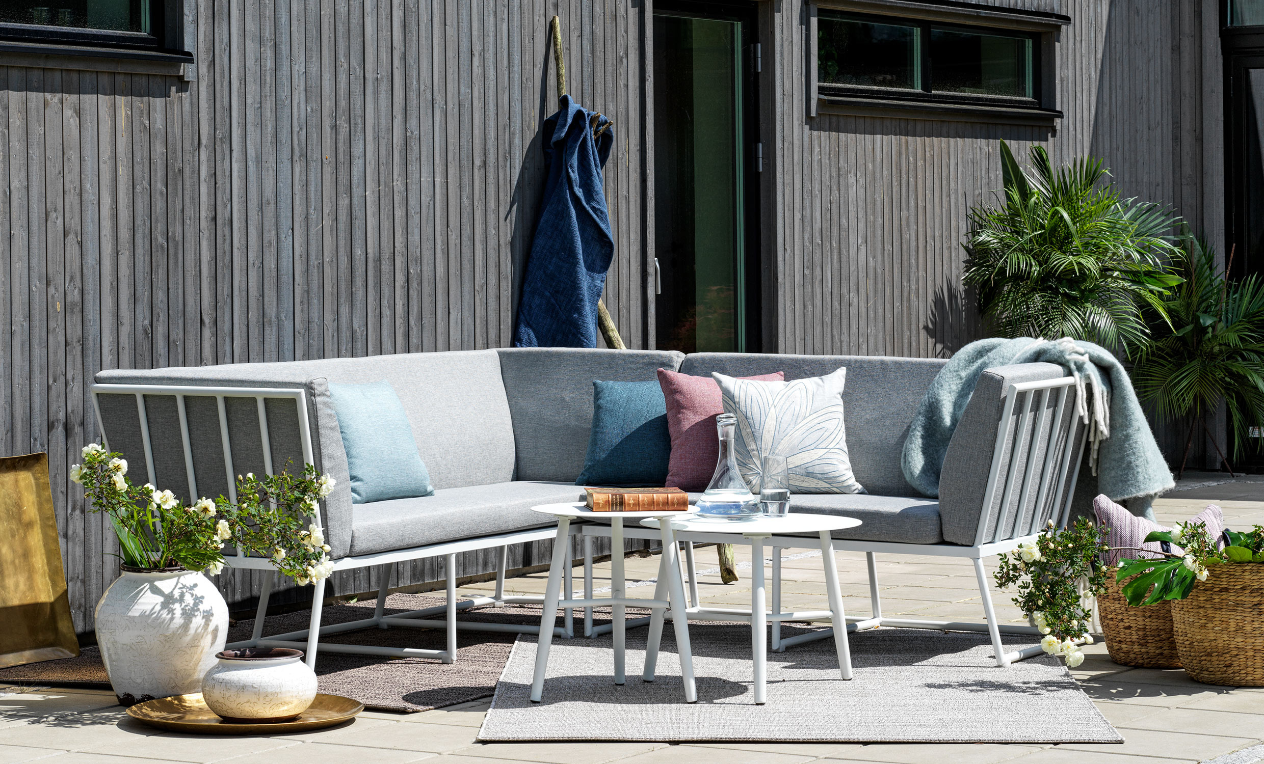 VENCE 2-sits Höger Grå