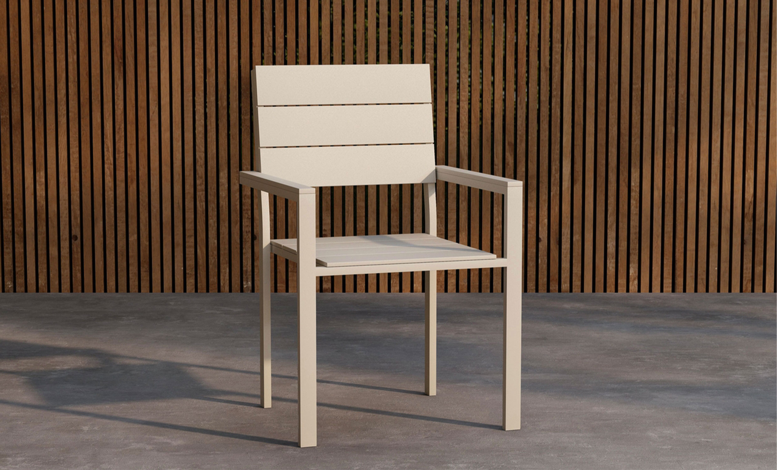 ADELINA Matstol Beige