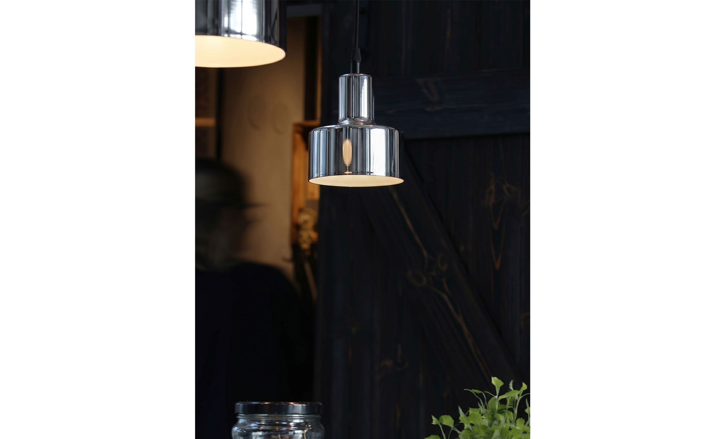 SOLO Taklampa 13cm Krom