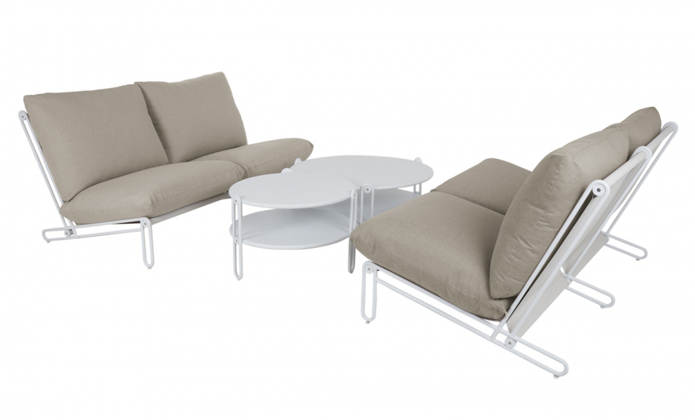 BLIXT Ftlj Vit/Beige i gruppen Utembler / Sittmbler / Loungembler hos SoffaDirekt.se (4191-05-28)