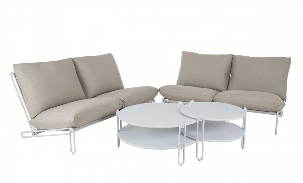 BLIXT Ftlj Vit/Beige i gruppen Utembler / Sittmbler / Loungembler hos SoffaDirekt.se (4191-05-28)