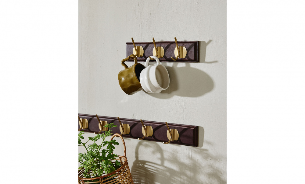 Bild nr 2 (EDGY Hngare 6 krokar Mrkbrun)