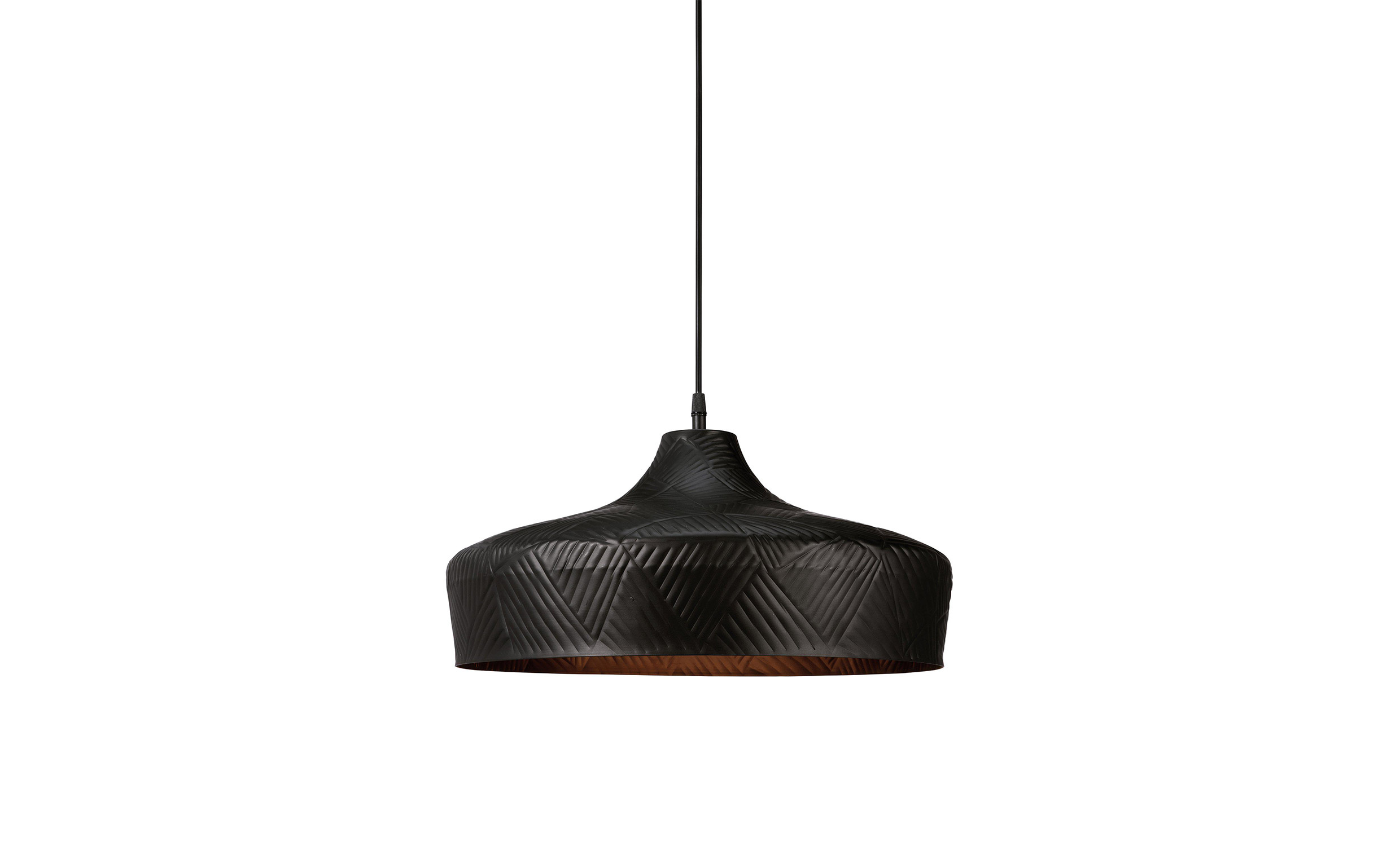 RIBBLE Taklampa 45cm Svart