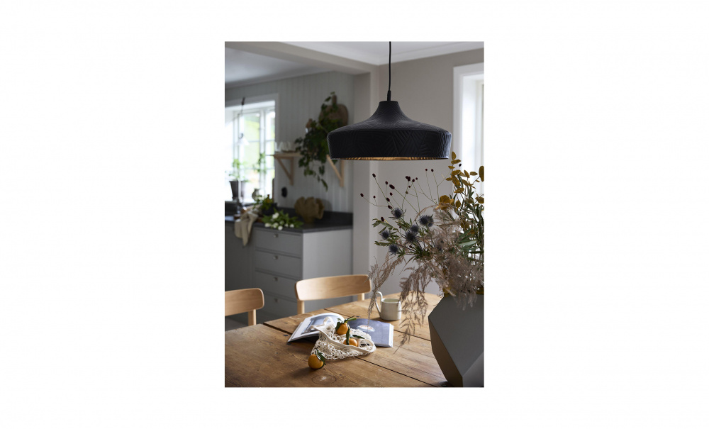 RIBBLE Taklampa 45cm Svart i gruppen Belysning / Lampor / Taklampor hos SoffaDirekt.se (4224512)